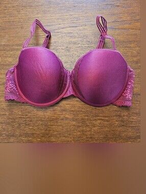 Chantelle Passionata Maddie T-Shirt Memory Foam Lace Bra Strawberry Pink 34D